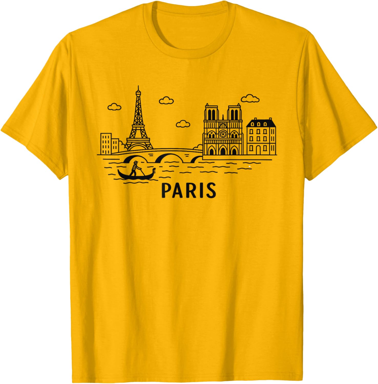 Paris Skyline Eiffel Tower T-Shirt France Souvenir Gift for Travelers - 3