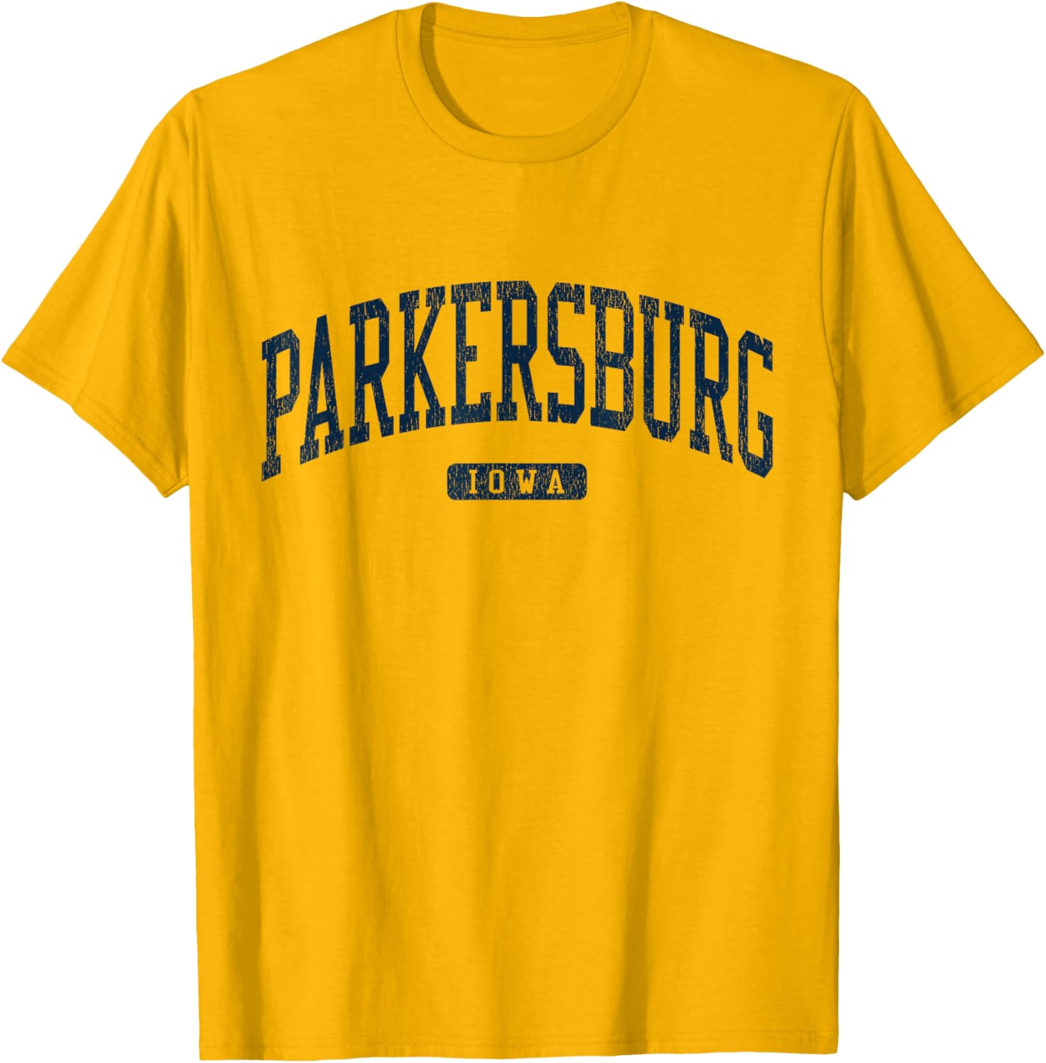 Stylish Blue Parkersburg Iowa College T-Shirt for Students and Alumni - 14