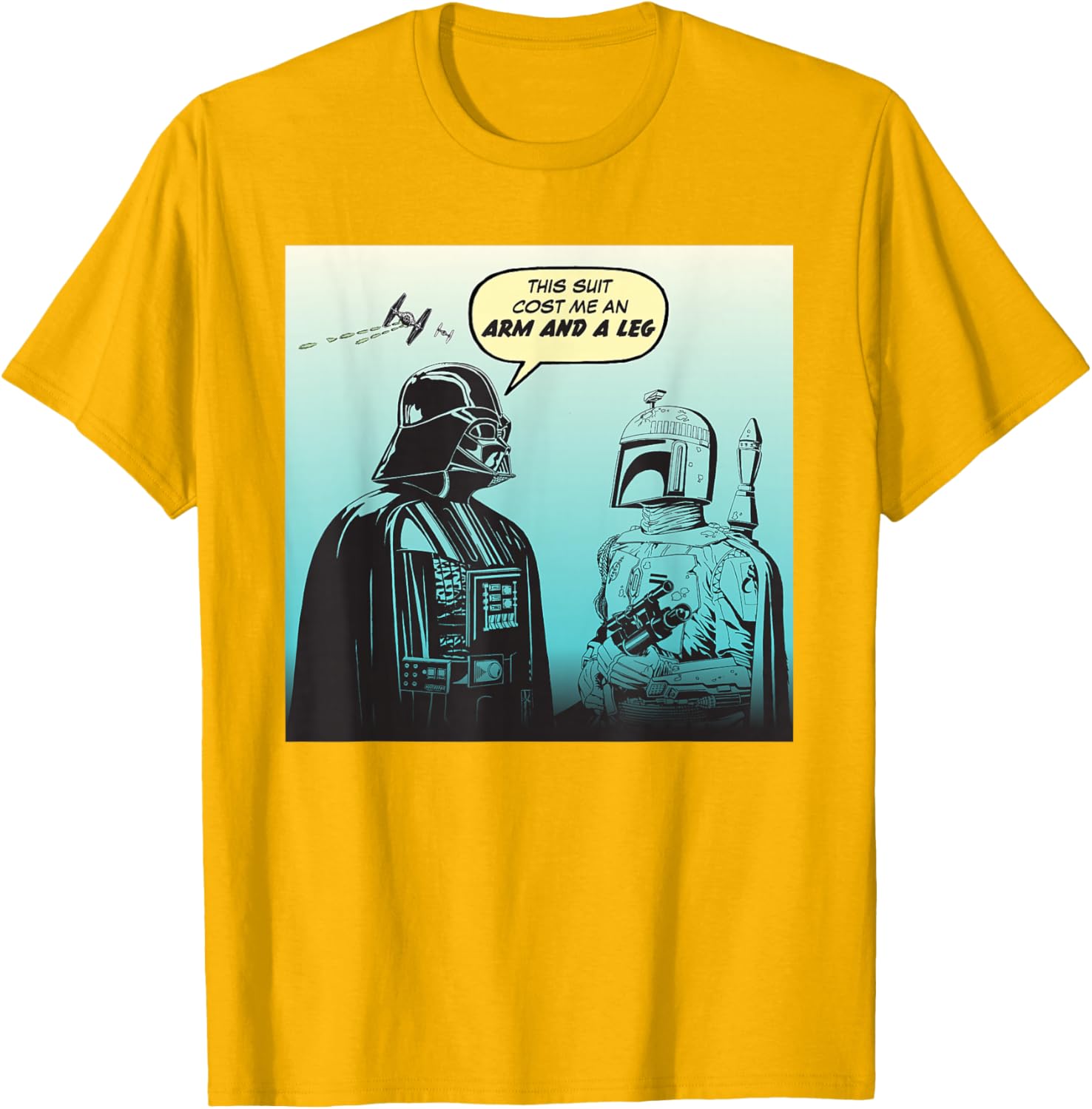 Star Wars Funny Darth Vader and Boba Fett Comic T-Shirt for Fans - 10