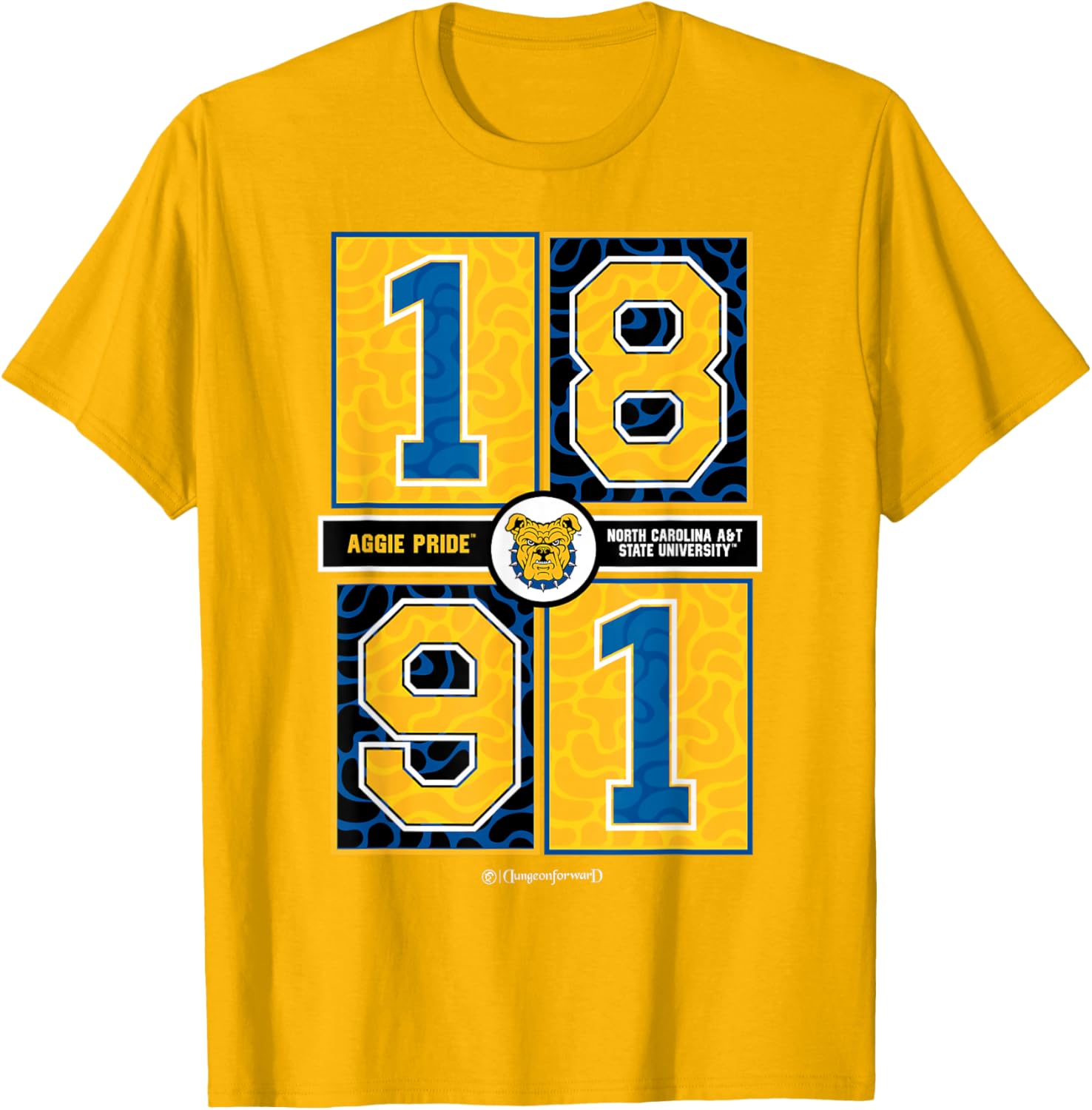 North Carolina A&T State University Aggie Concrete Date T-Shirt for Fans - 3