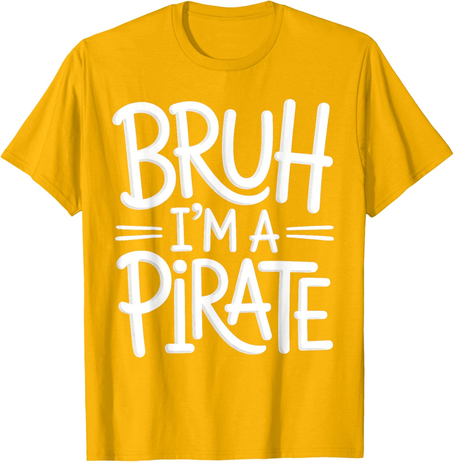 Bruh Pirate Lazy Halloween Costume Kids T-Shirt for Fun Dress-Up - 20
