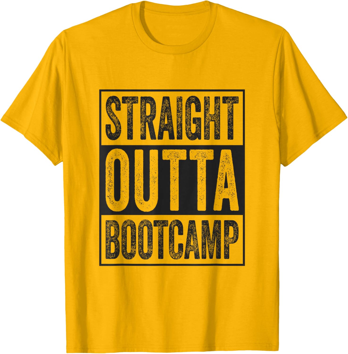 Straight Outta Bootcamp Soldier Basic Training Graduate T-Shirt - 1