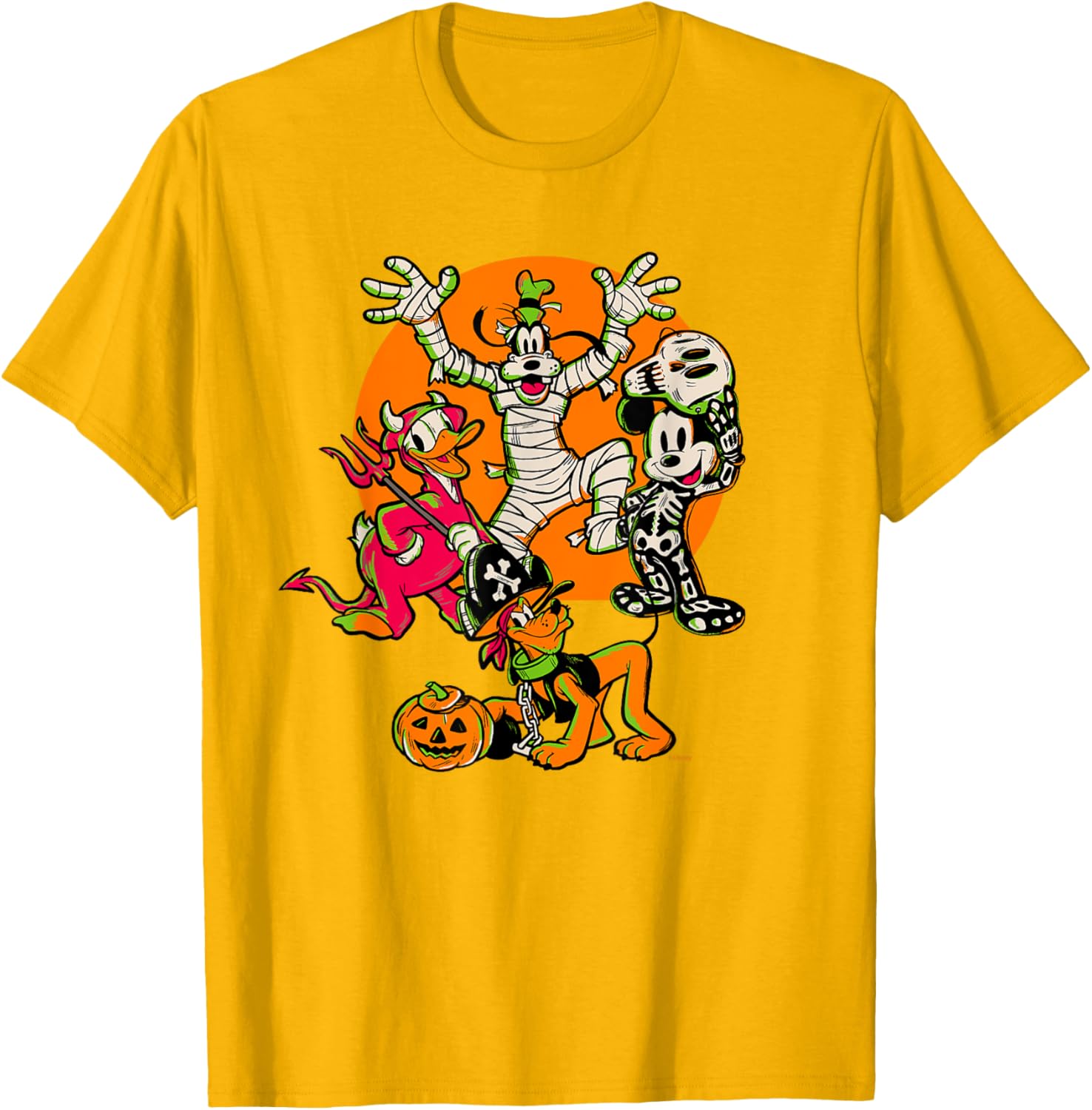 Disney 100 Mickey, Donald, Goofy & Pluto Halloween Costume T-Shirt - 16