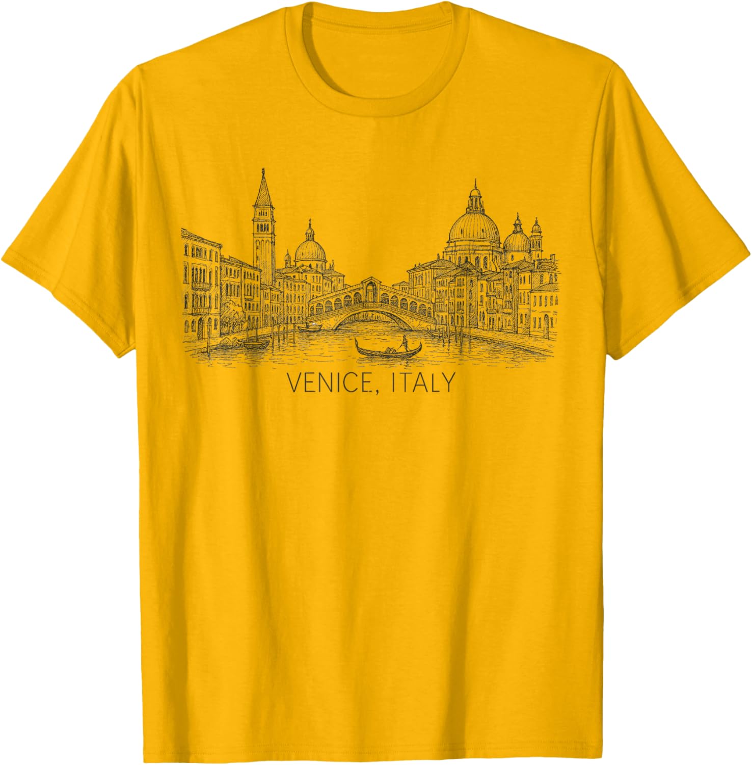 Vintage Venice Italy Art Souvenir T-Shirt for Travelers and Tourists - 10