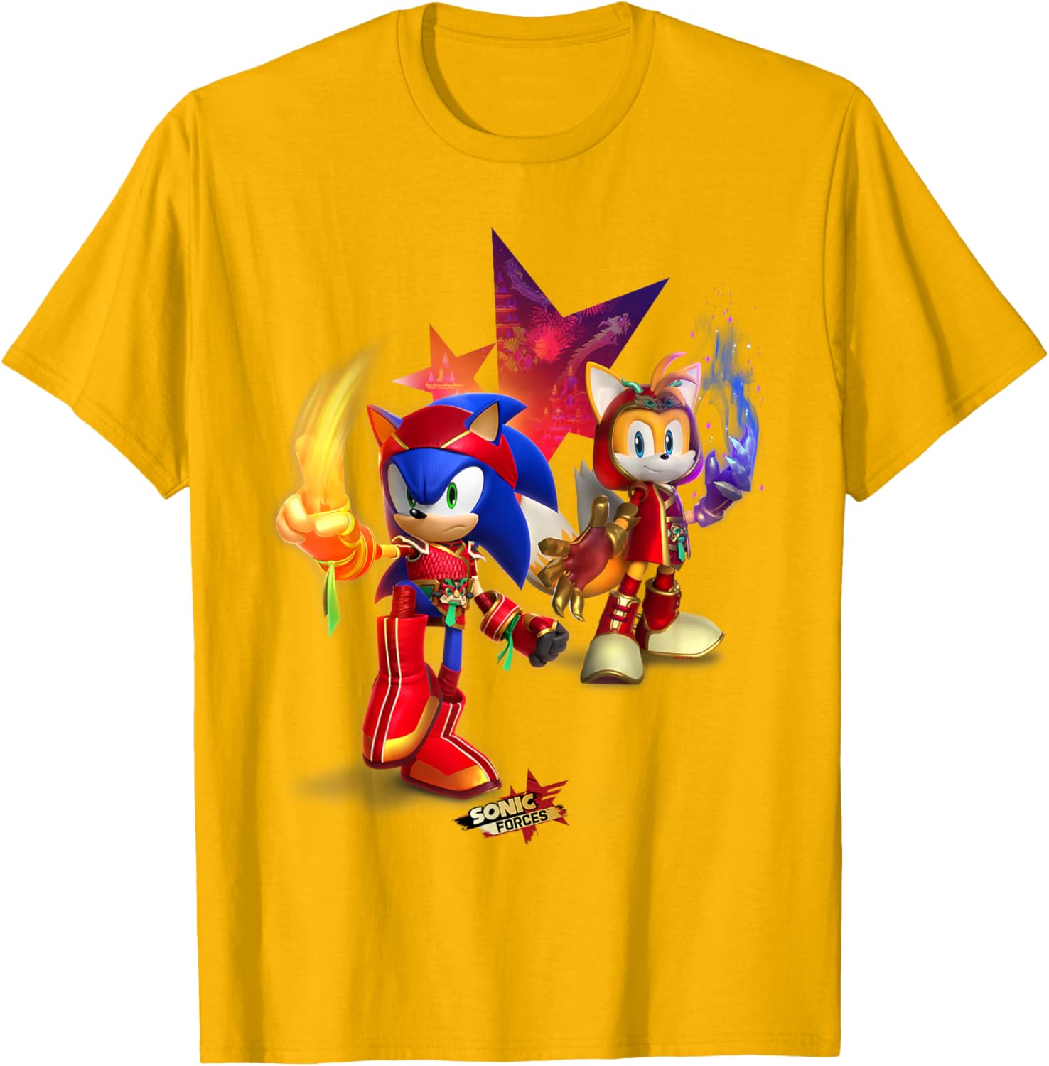 Sonic Forces Dragonfire Sonic and Dragonclaw Tails T-Shirt for Fans - 19