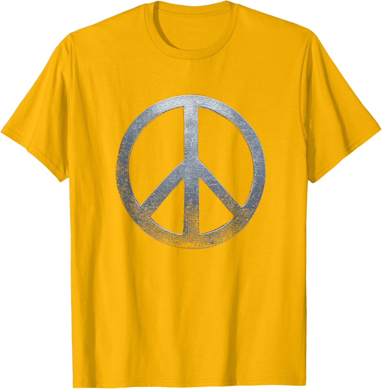 Weathered Stone Peace Sign T-Shirt for Comfortable, Stylish Everyday Wear - 3