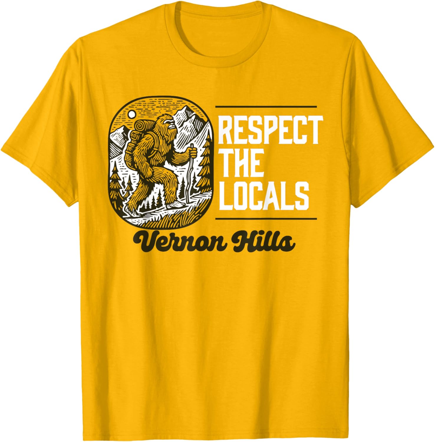 Vernon Hills Bigfoot Sasquatch T-Shirt for Hiking Lovers - 2