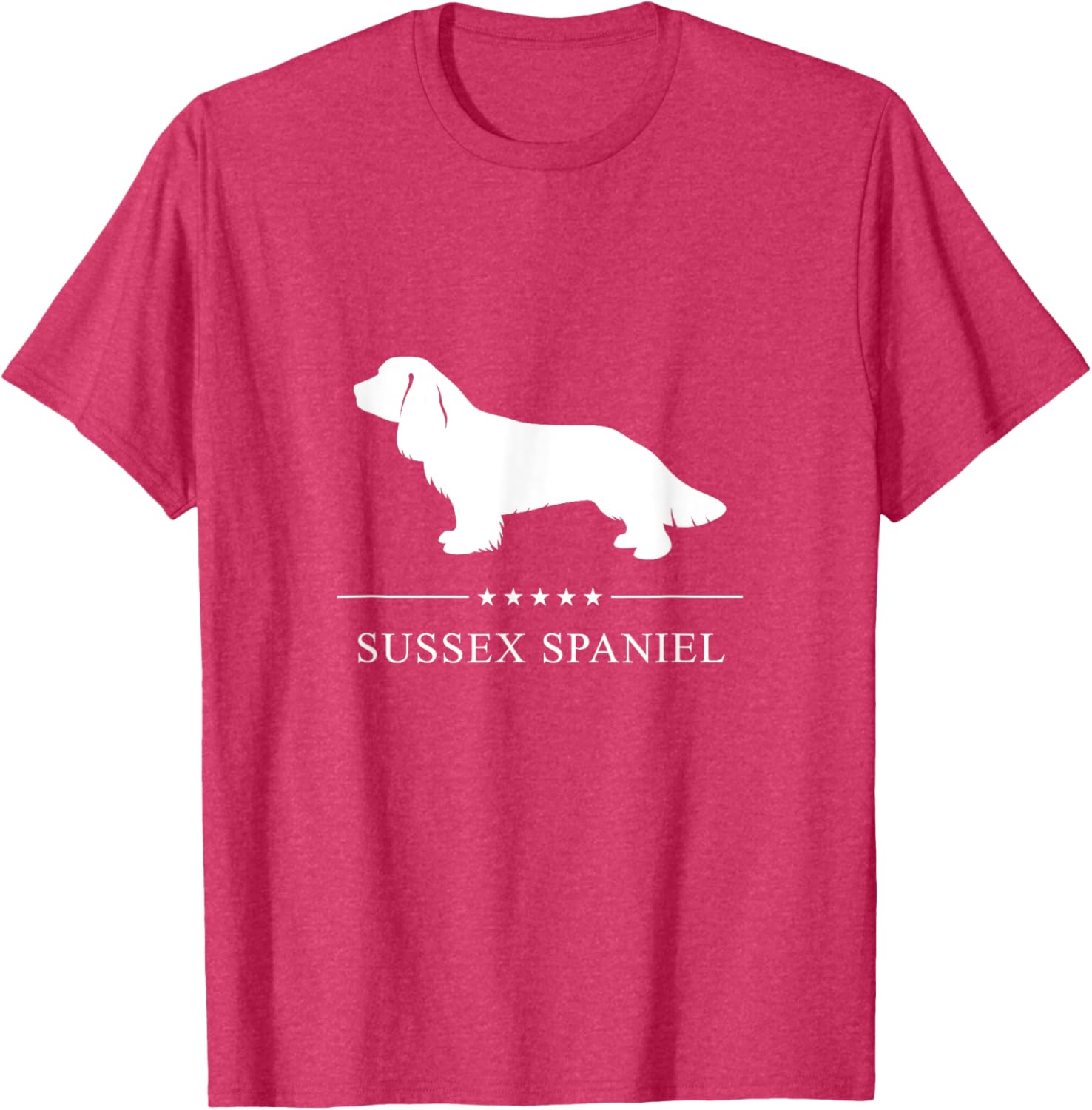 Stylish Sussex Spaniel Silhouette T-Shirt for Dog Lovers - Unisex Design - 15
