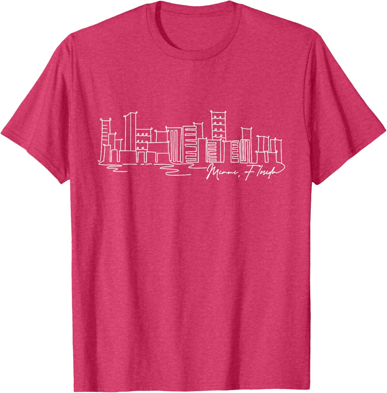Signature Miami City Skyline T-Shirt Florida Souvenir Gift for Everyone - 22