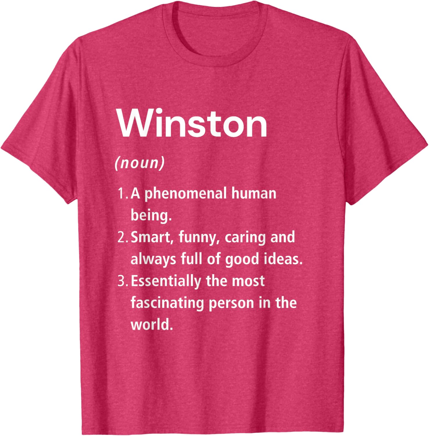 Winston Name Definition Funny Dictionary T-Shirt for Humorous Style - 11