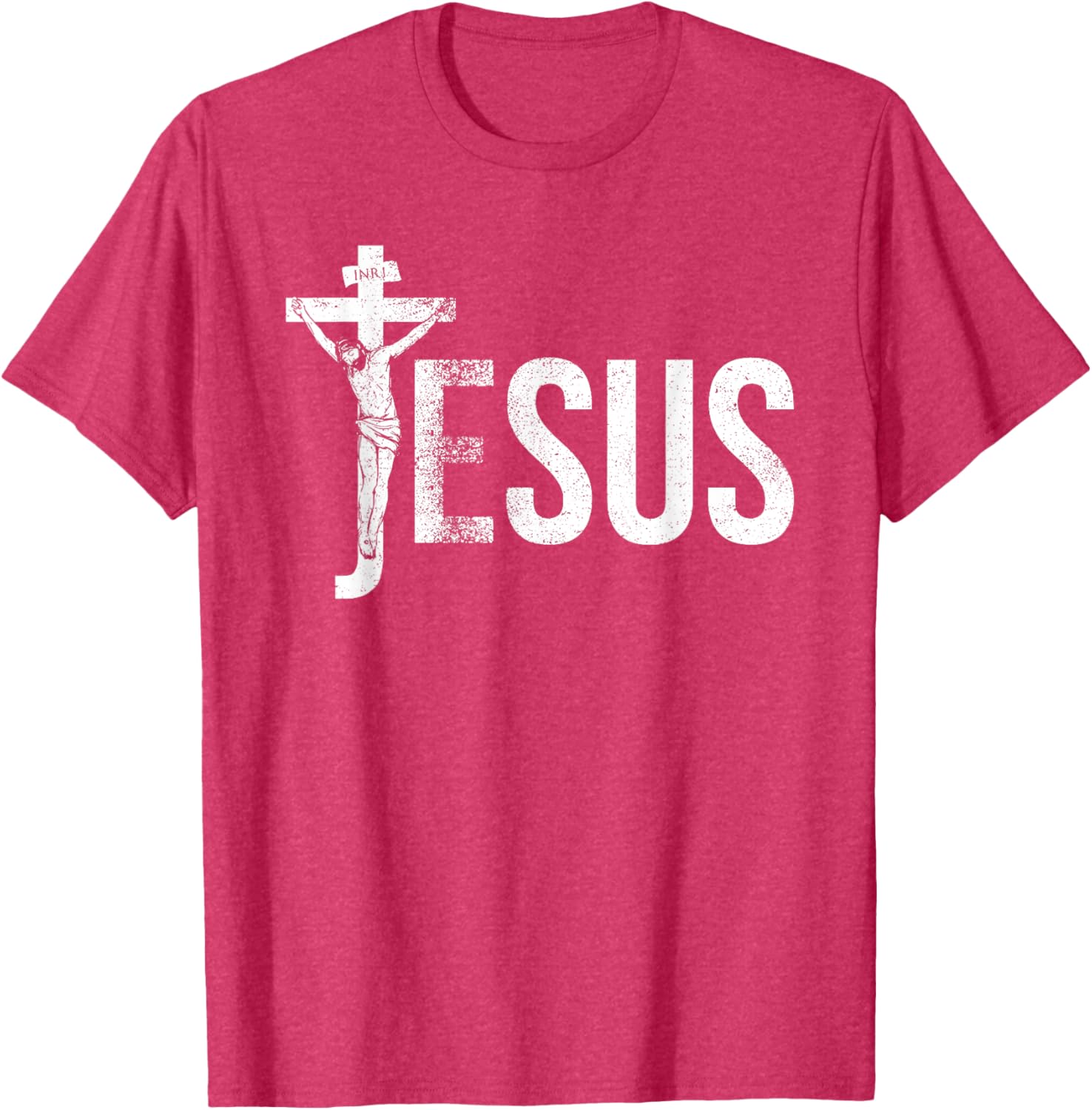 Vintage Jesus Christ Crucifixion T-Shirt with Crown of Thorns Design - 2