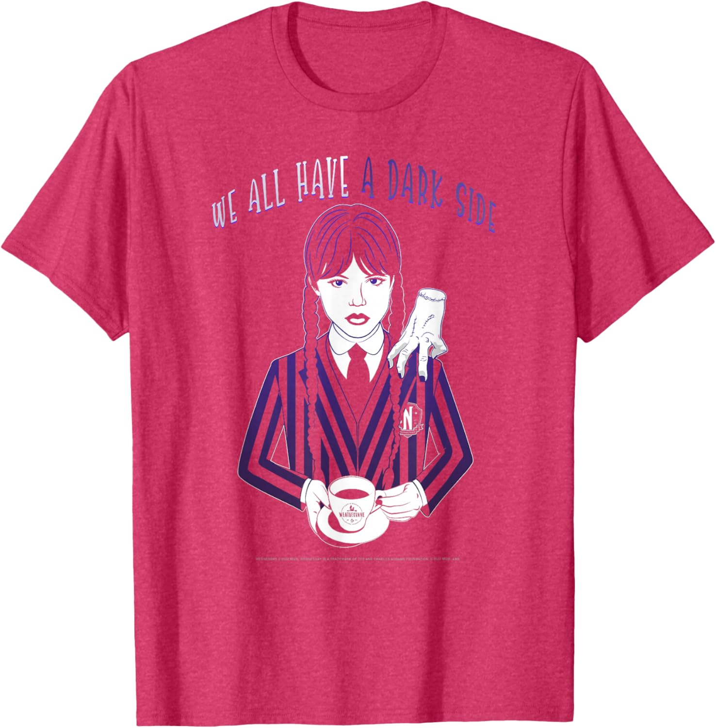 Wednesday and Thing Dark Side Quote T-Shirt Perfect for Fans and Gift Ideas - 5