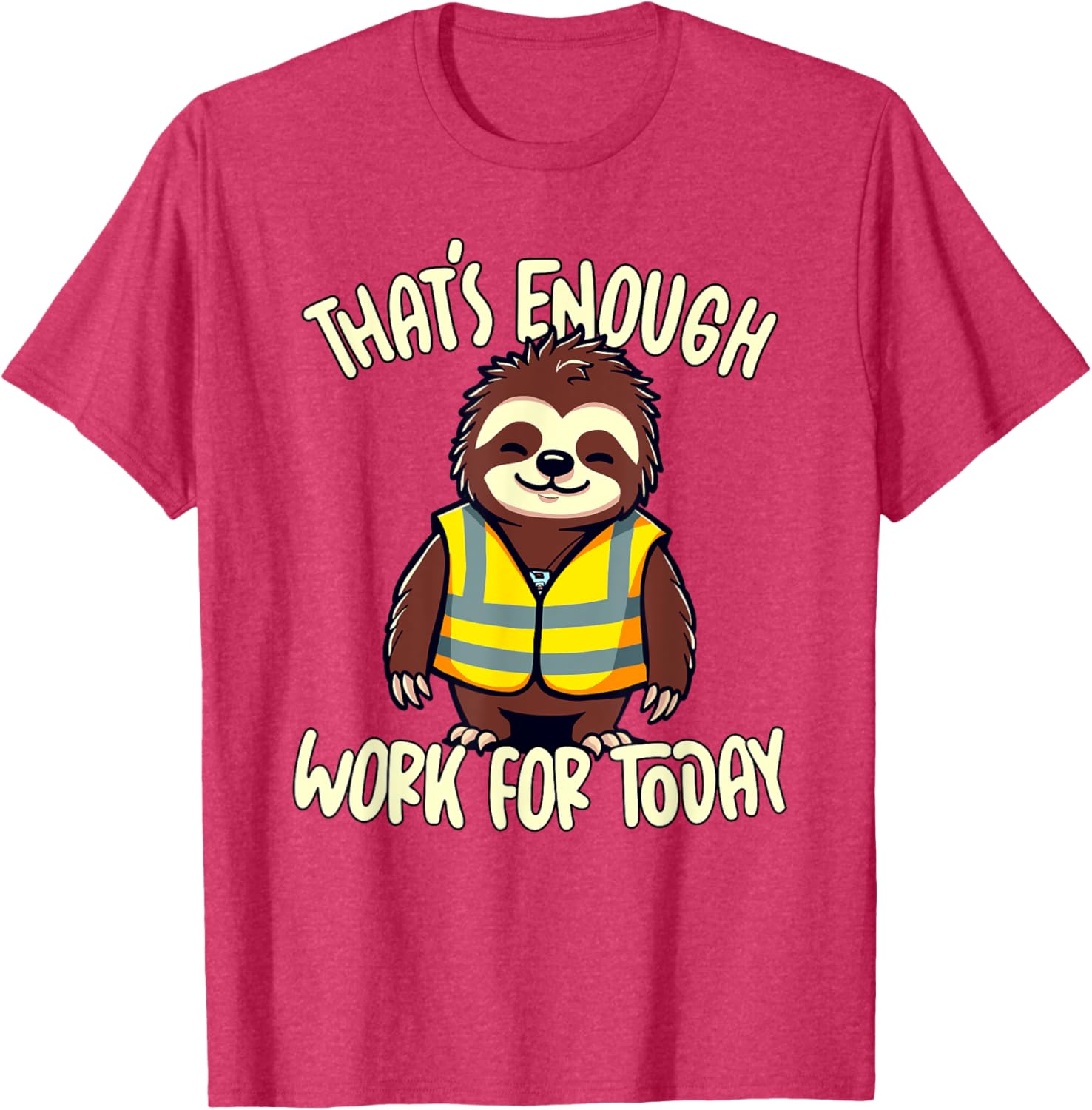 Sloth Lazy Coworker T-Shirt Perfect for a Relaxed Workday Vibes - 5