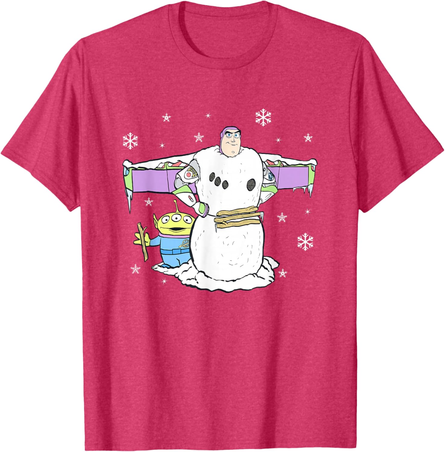 Disney Pixar Toy Story Christmas Buzz Snowman Logo T-Shirt for Kids - 12