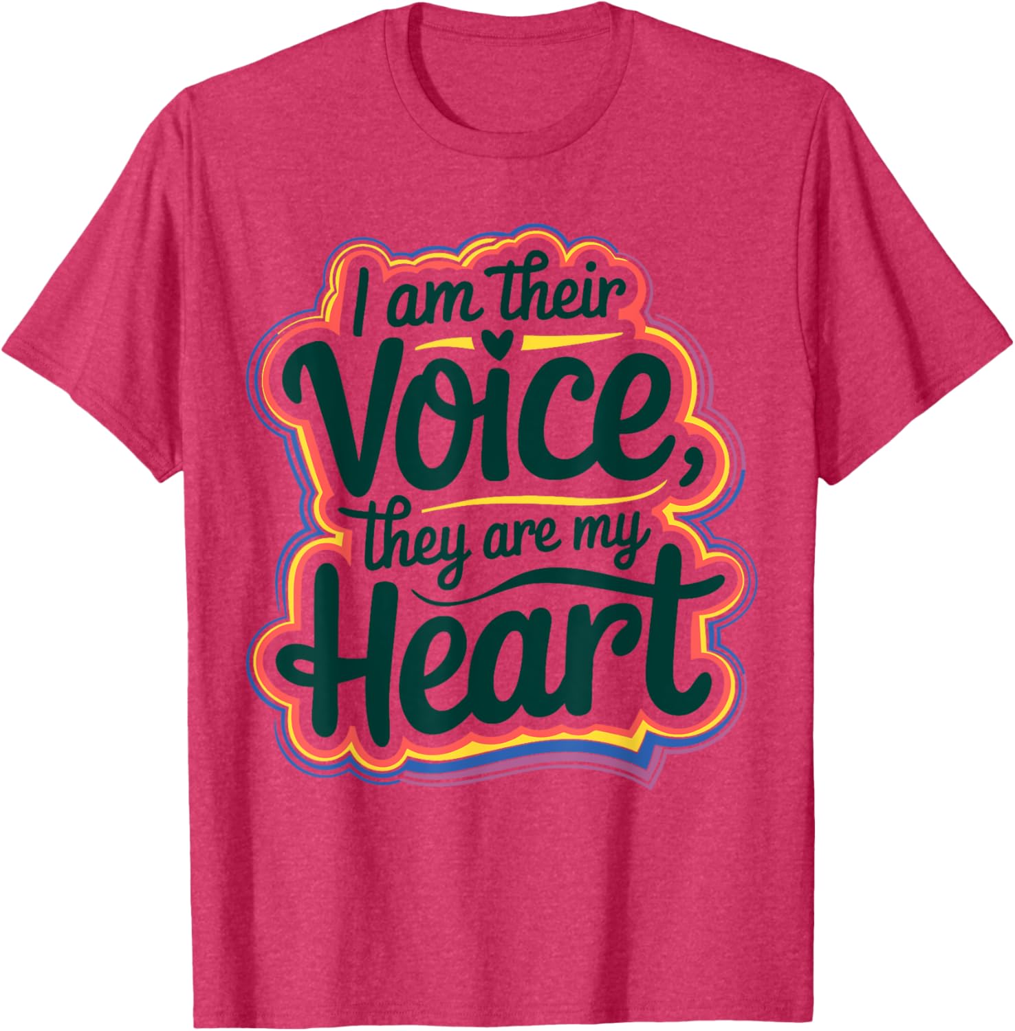 I Am Their Voice They Are My Heart Special Ed Teacher T-Shirt Gift - 5