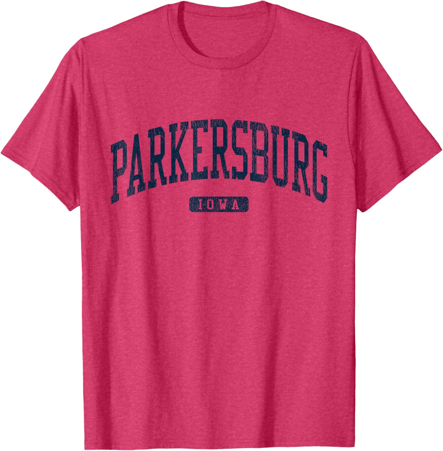 Stylish Blue Parkersburg Iowa College T-Shirt for Students and Alumni - 15