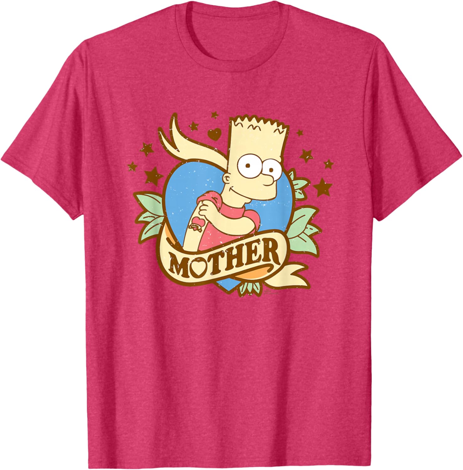 Retro Bart Simpson Mother's Day T-Shirt Gift for Moms and Fans - 1