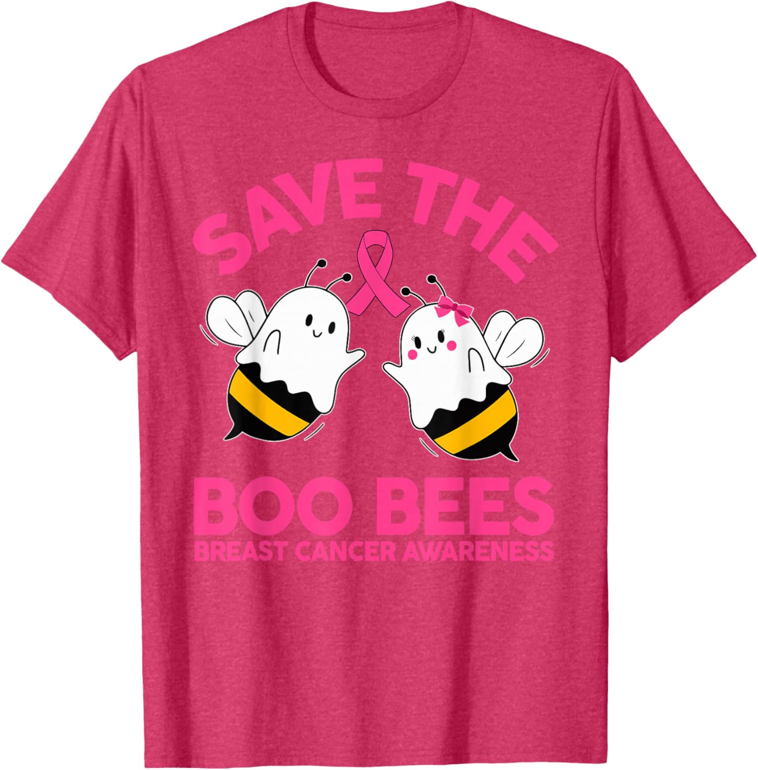 Save The Boobees Breast Cancer Halloween T-Shirt for Women - 14
