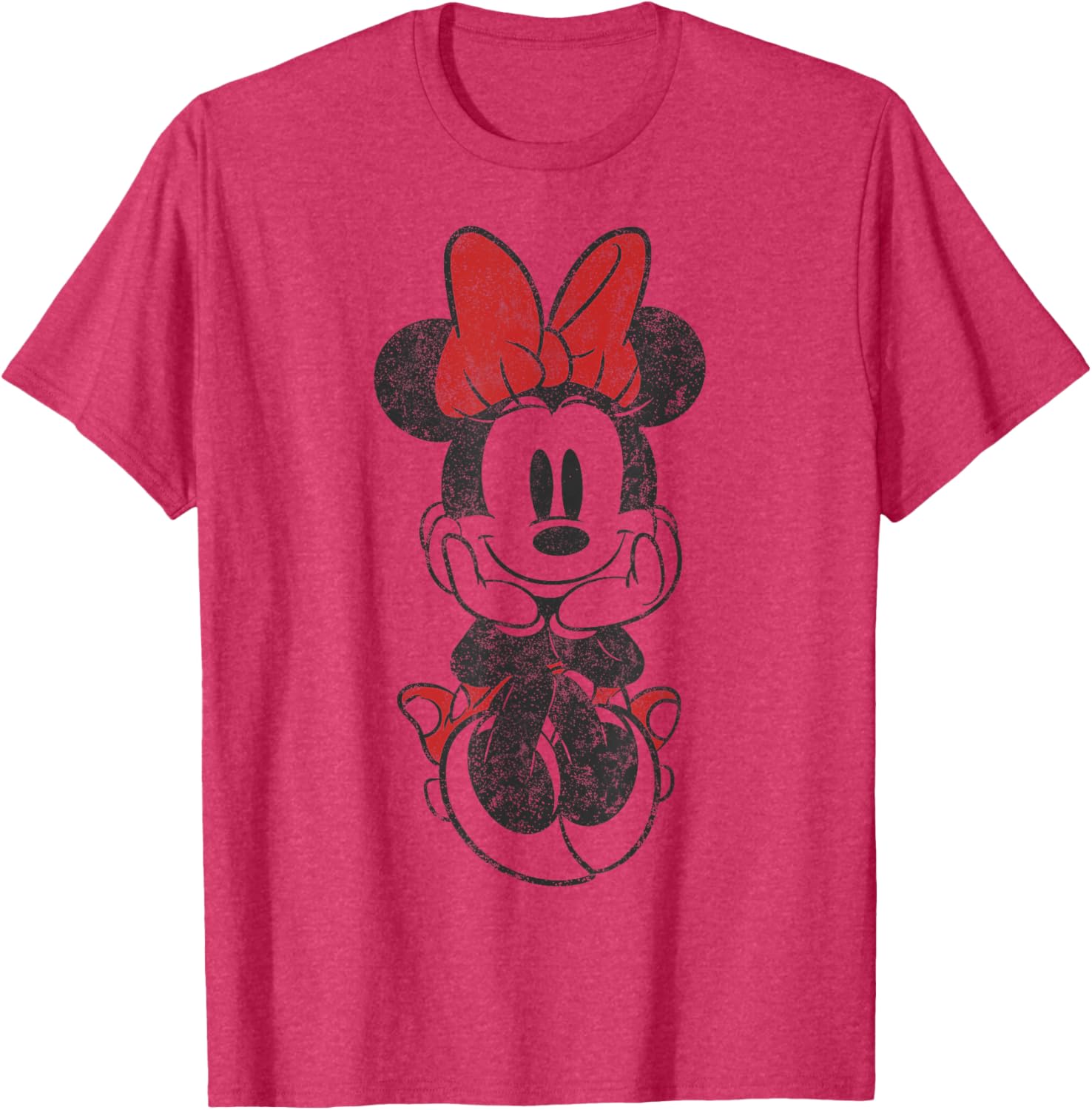 Vintage Minnie Mouse Sitting T-Shirt Featuring Disney Mickey And Friends - 8