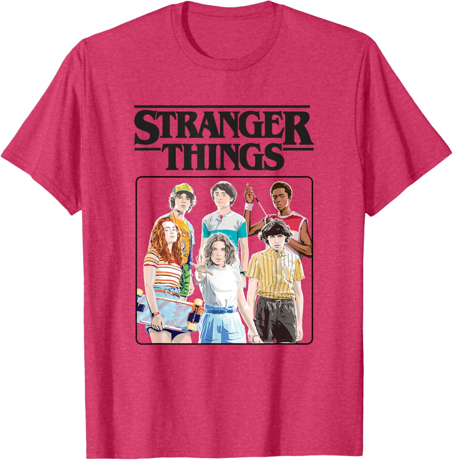 Stranger Things Vintage Eighties T-Shirt with Retro Group Logo Design - 2