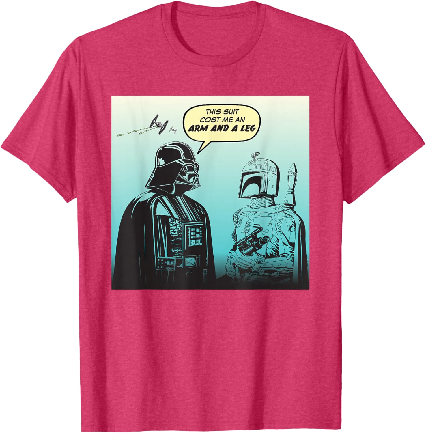 Star Wars Funny Darth Vader and Boba Fett Comic T-Shirt for Fans - 24