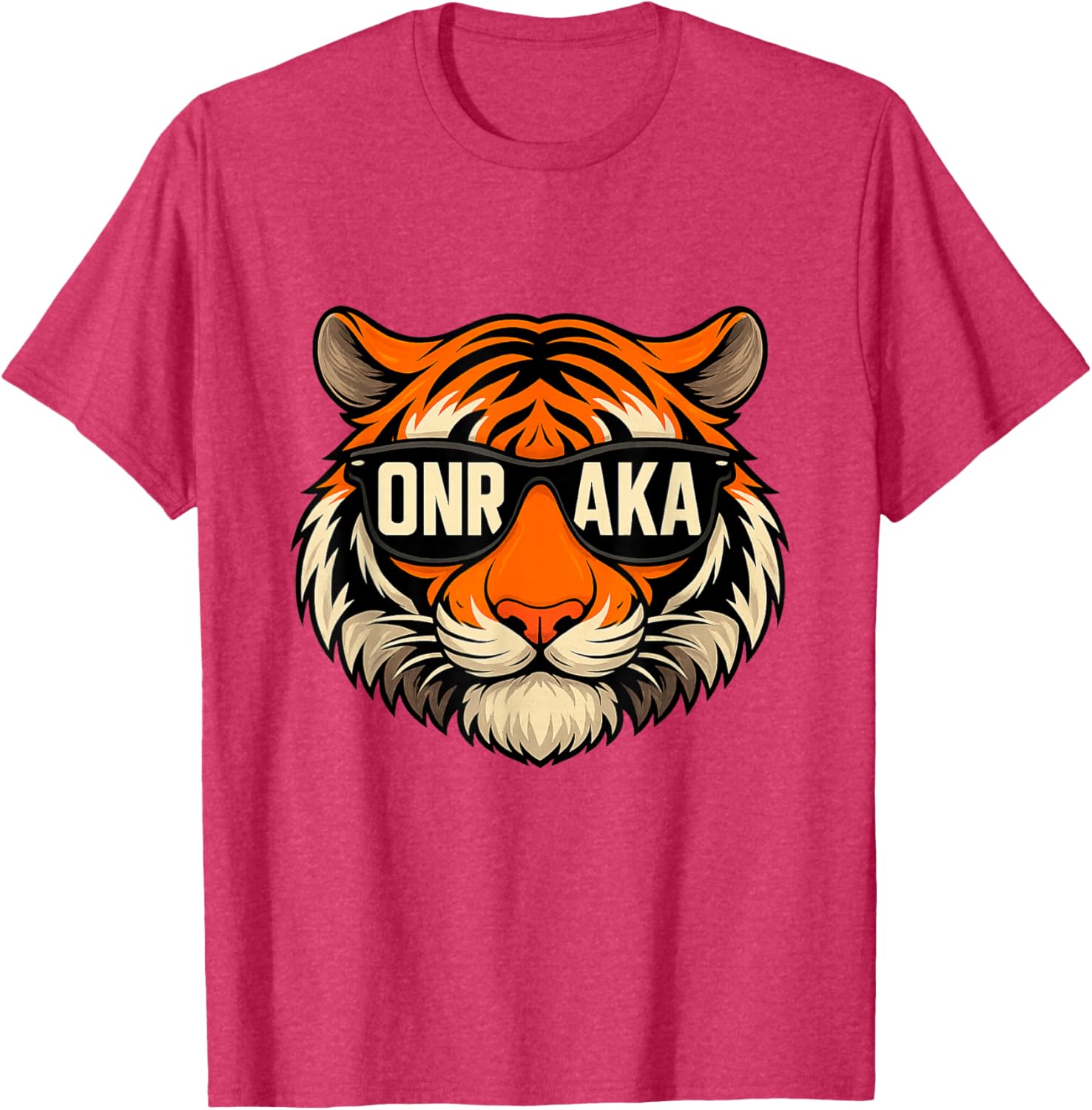 Vintage Tiger Graphic T-Shirt Onrakas Retro Sunglasses Unity Apparel - 5