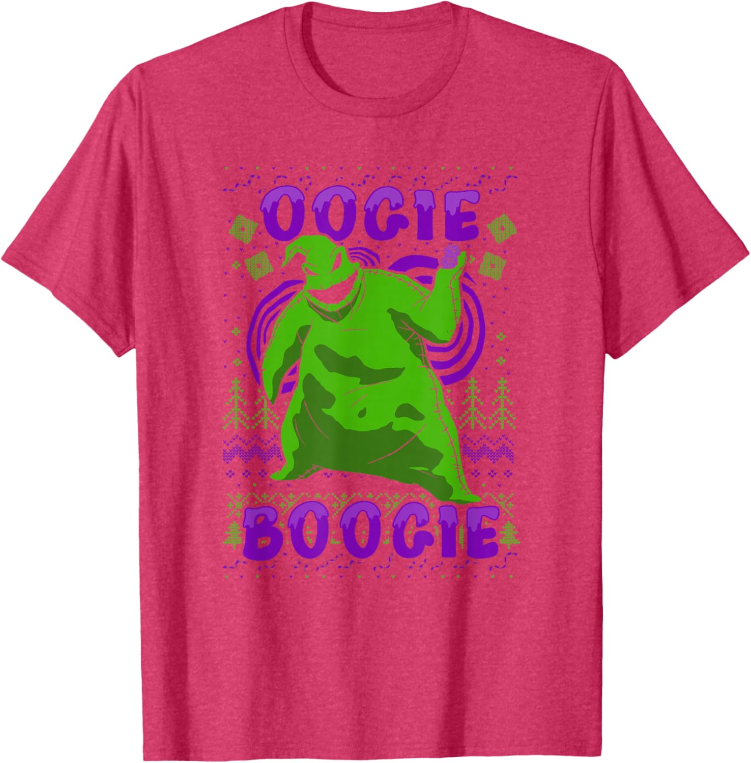 Disney Nightmare Before Christmas Oogie Boogie Ugly Sweater T-Shirt - 2