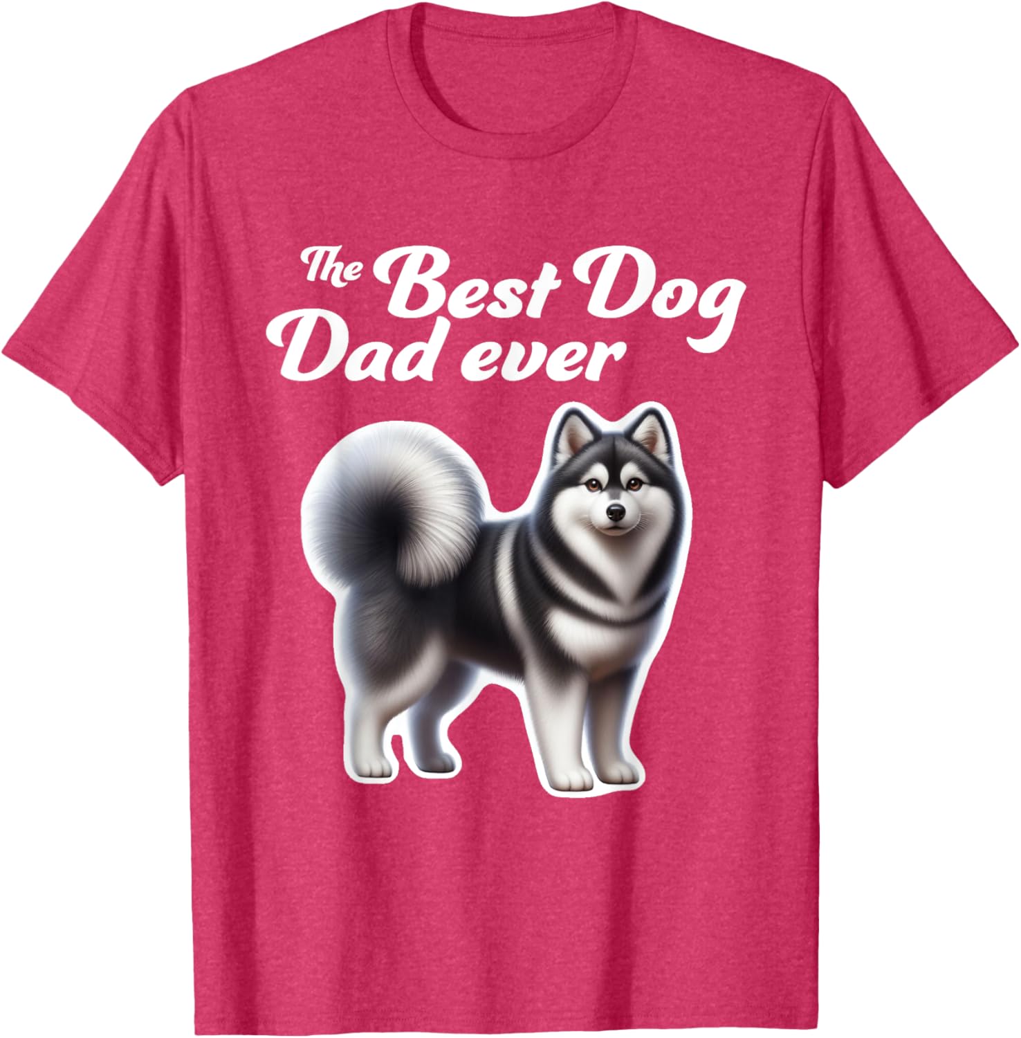 Best Dog Dad Ever Alaskan Klee Kai T-Shirt for Men and Women - 3