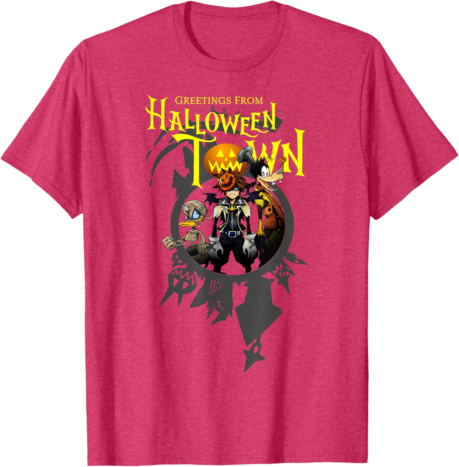 Disney Kingdom Hearts Halloween Town T-Shirt Perfect for Fans and Collectors - 1
