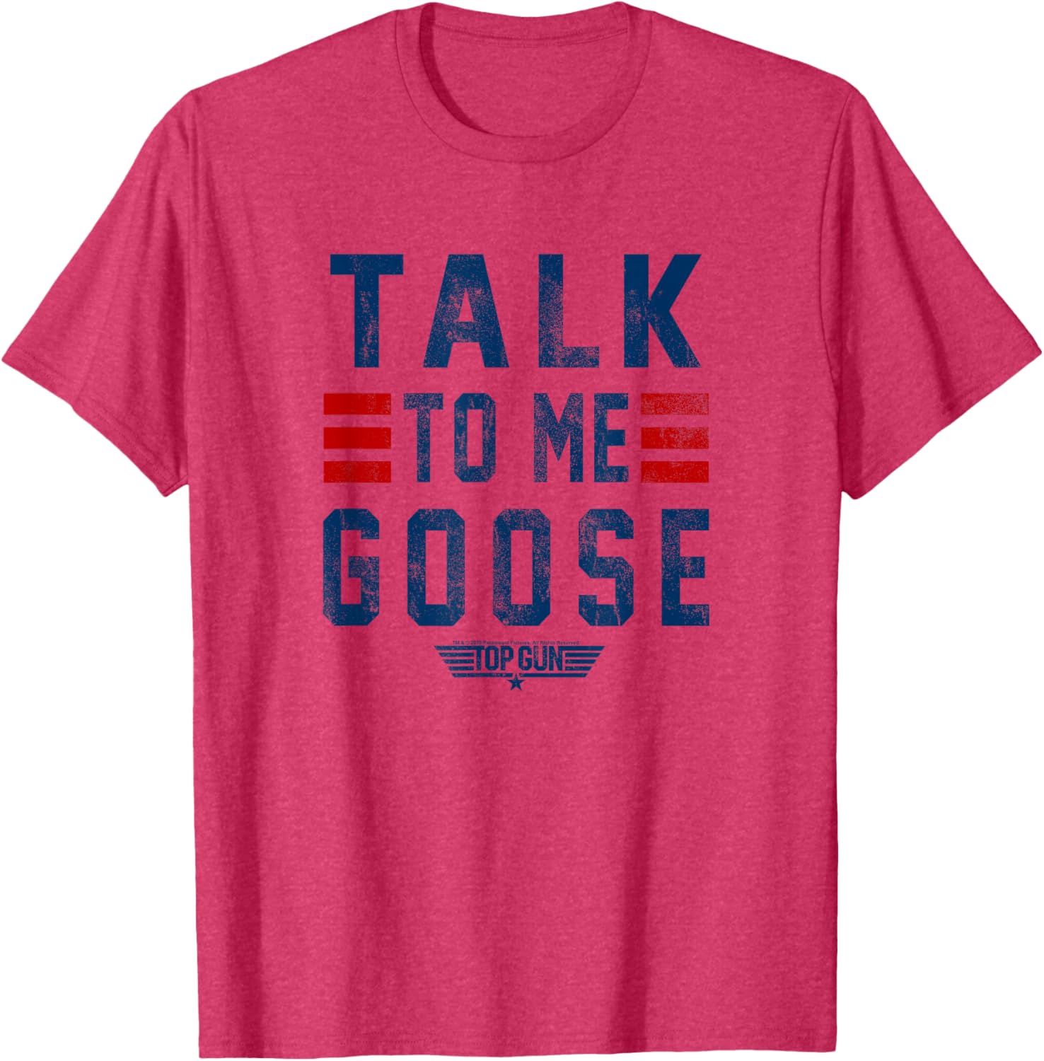 Top Gun Talk To Me Goose Distressed Graphic Short Sleeve T-Shirt - 6