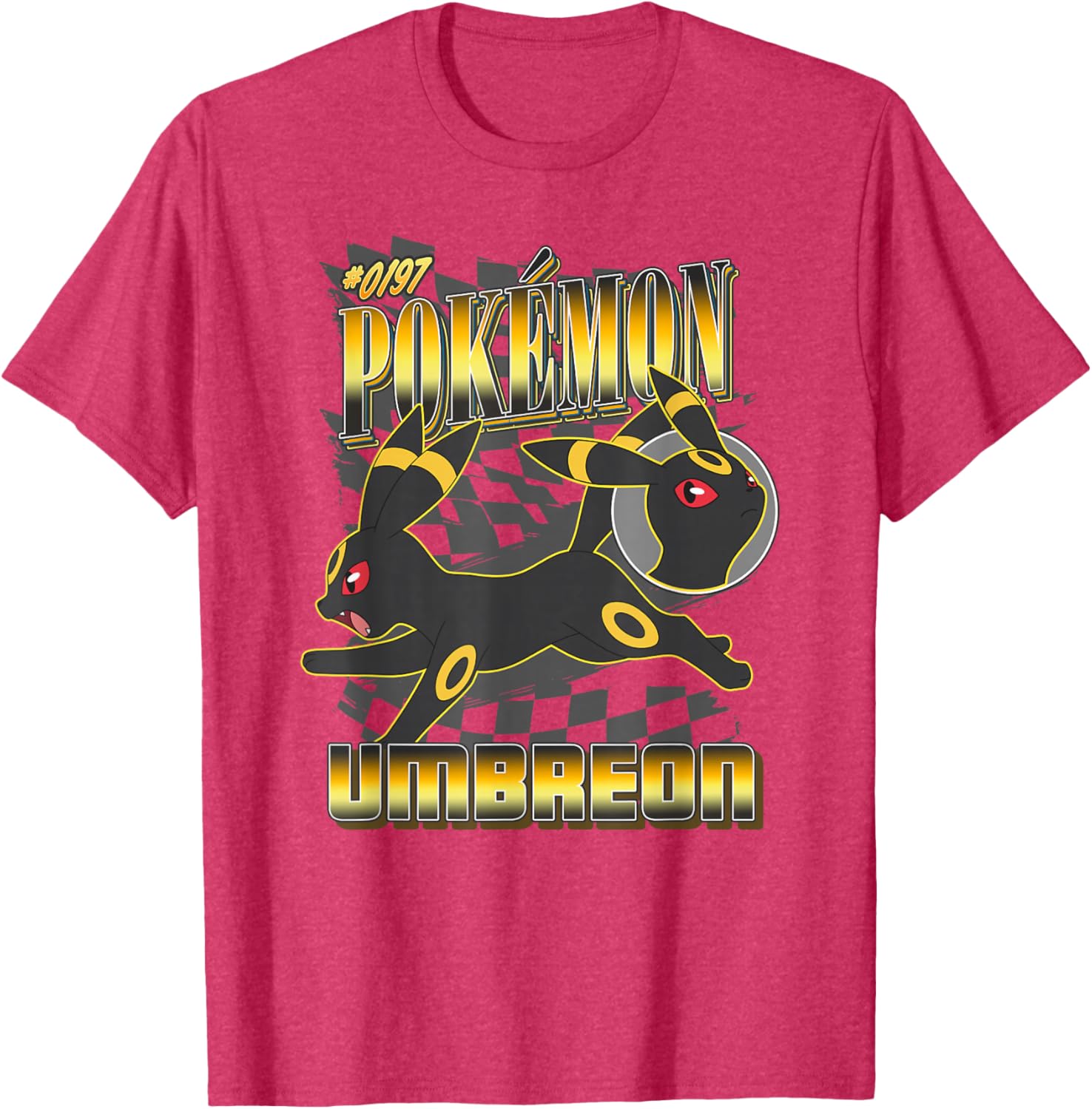 Pokémon 0197 Umbreon Racing Style Poster T-Shirt for Fans and Collectors - 15