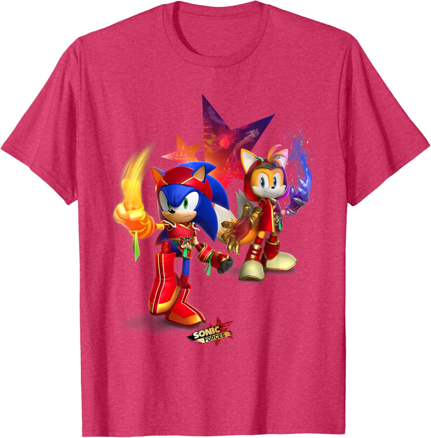 Sonic Forces Dragonfire Sonic and Dragonclaw Tails T-Shirt for Fans - 20