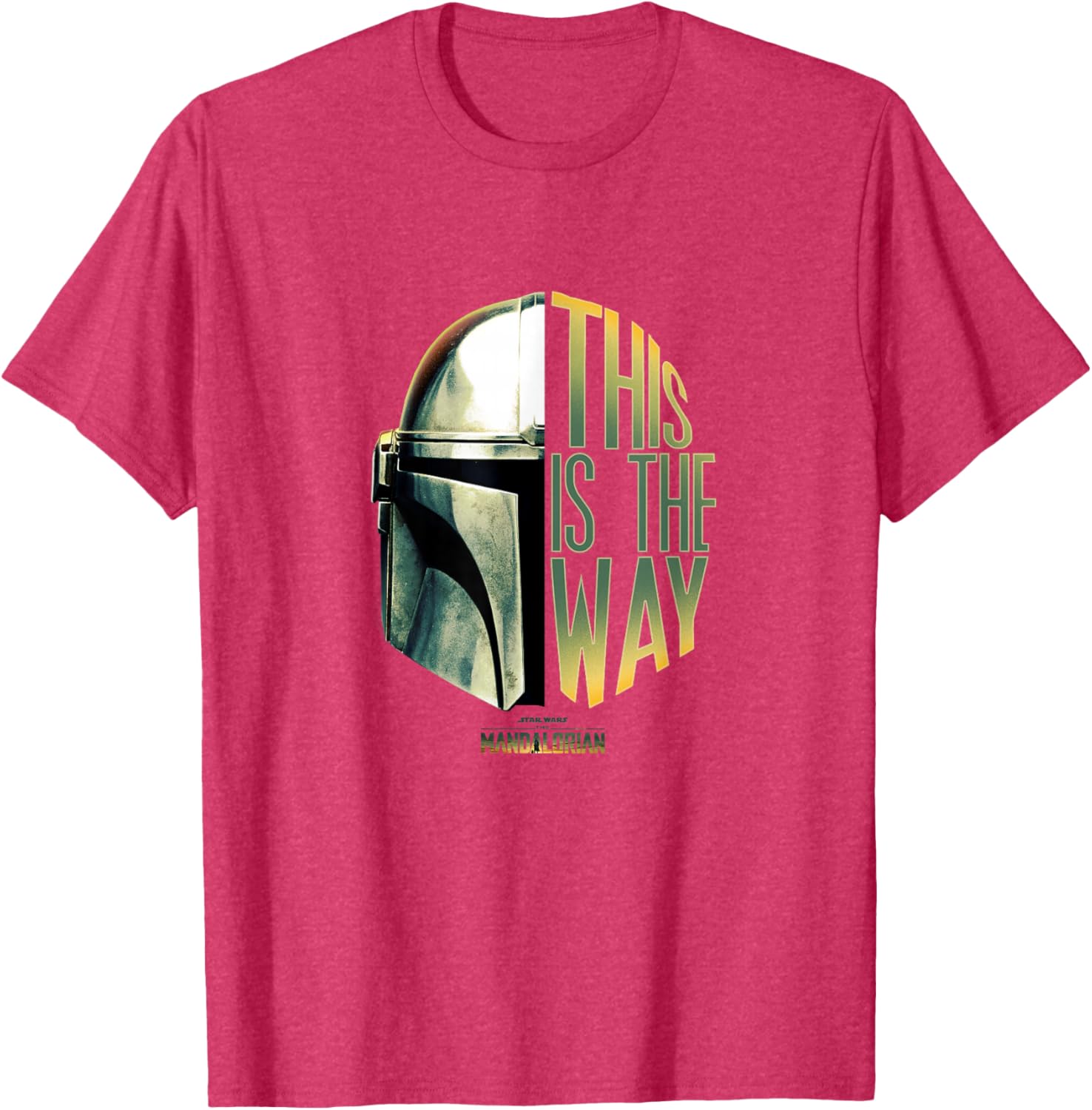 Star Wars The Mandalorian This Is The Way Helmet Logo T-Shirt for Fans - 4