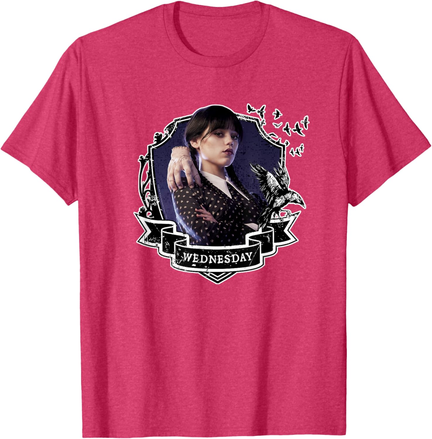 Wednesday Nevermore Graphic T-Shirt for Fans of Iconic Wednesday Style - 1