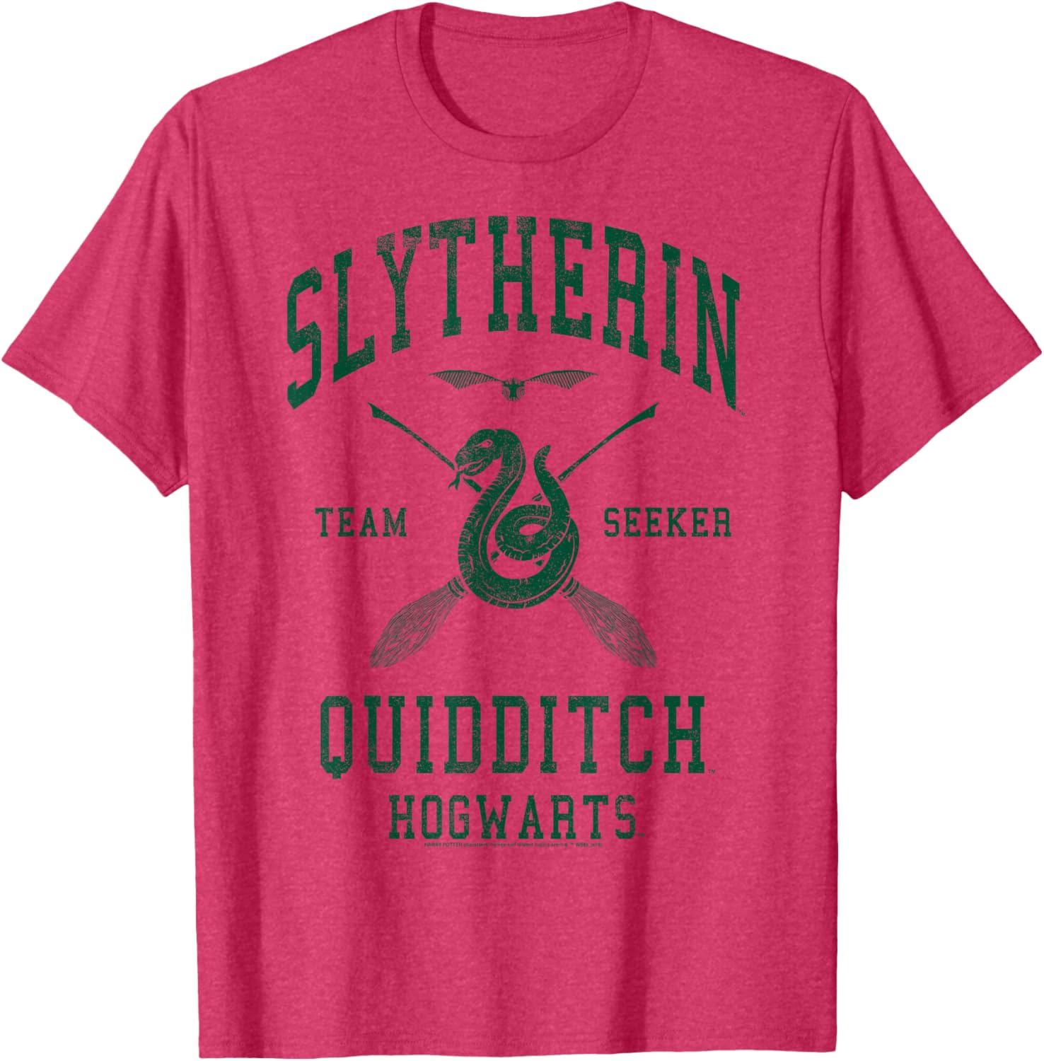Slytherin Quidditch Team Seeker T-Shirt for Harry Potter Fans - 8