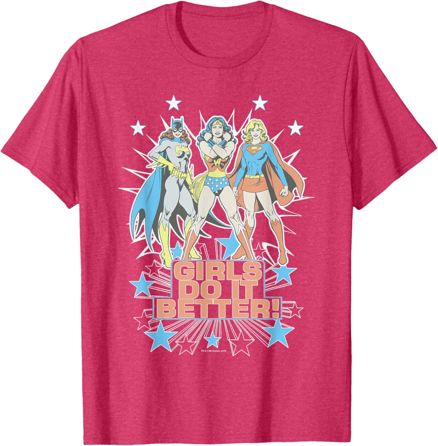 Wonder Woman Supergirl Batgirl Girls Do It Better T-Shirt for Heroes - 5