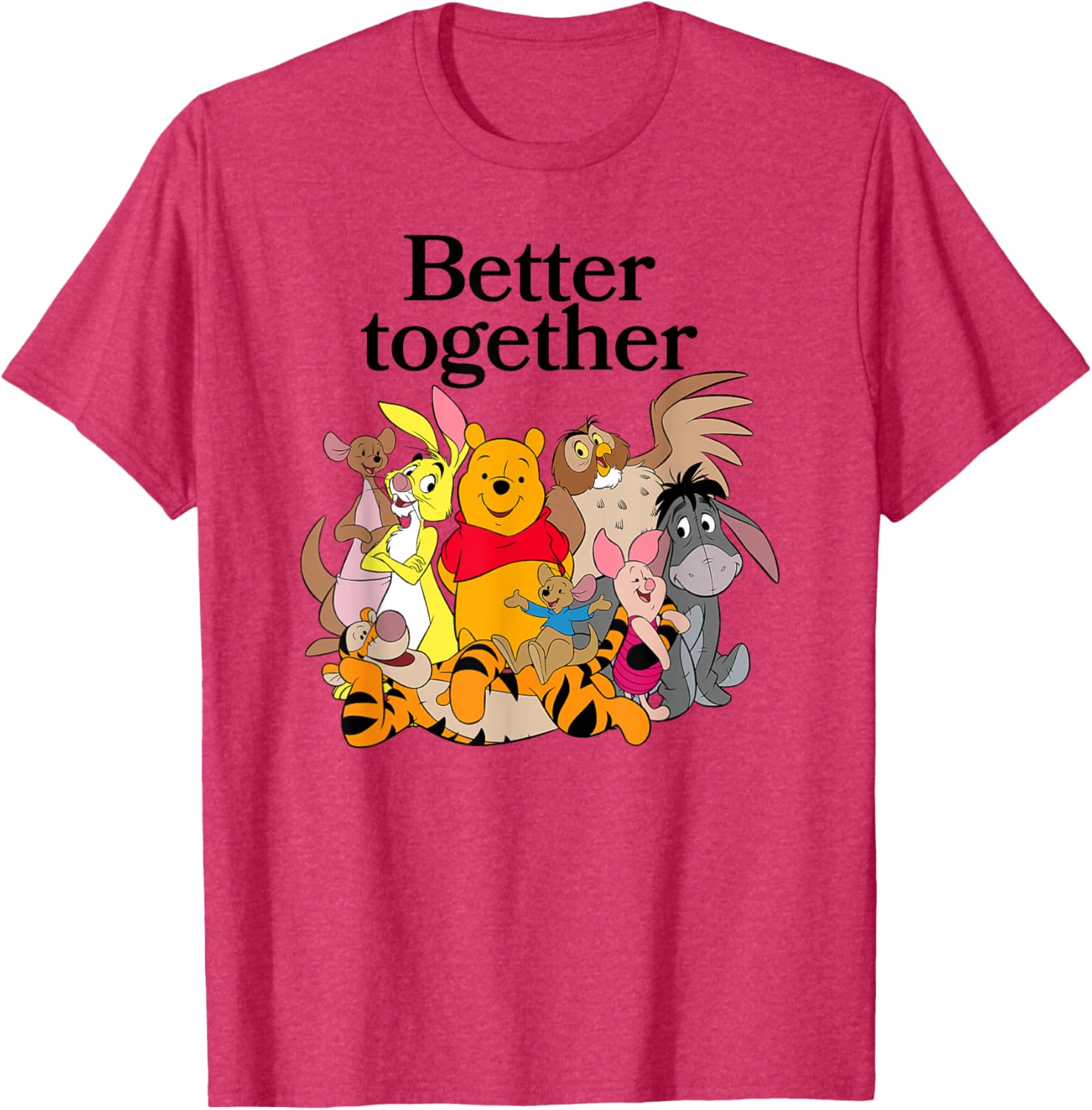 Winnie the Pooh Better Together Friends Group Shot T-Shirt for Fans - 15