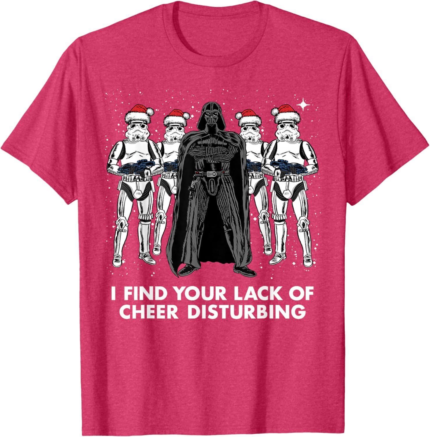 Star Wars Vader Trooper Christmas Cheer Graphic T-Shirt for Fans - 3