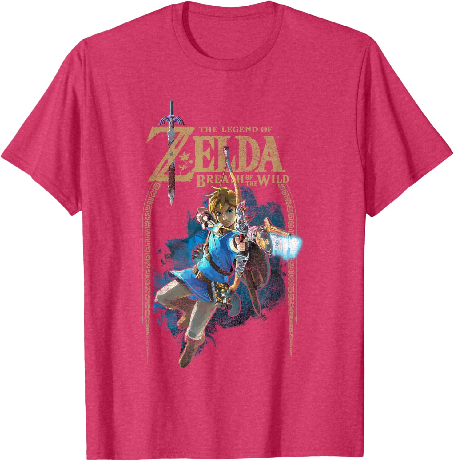 Zelda Breath of the Wild Link Arch Shot Graphic T-Shirt for Gamers - 5