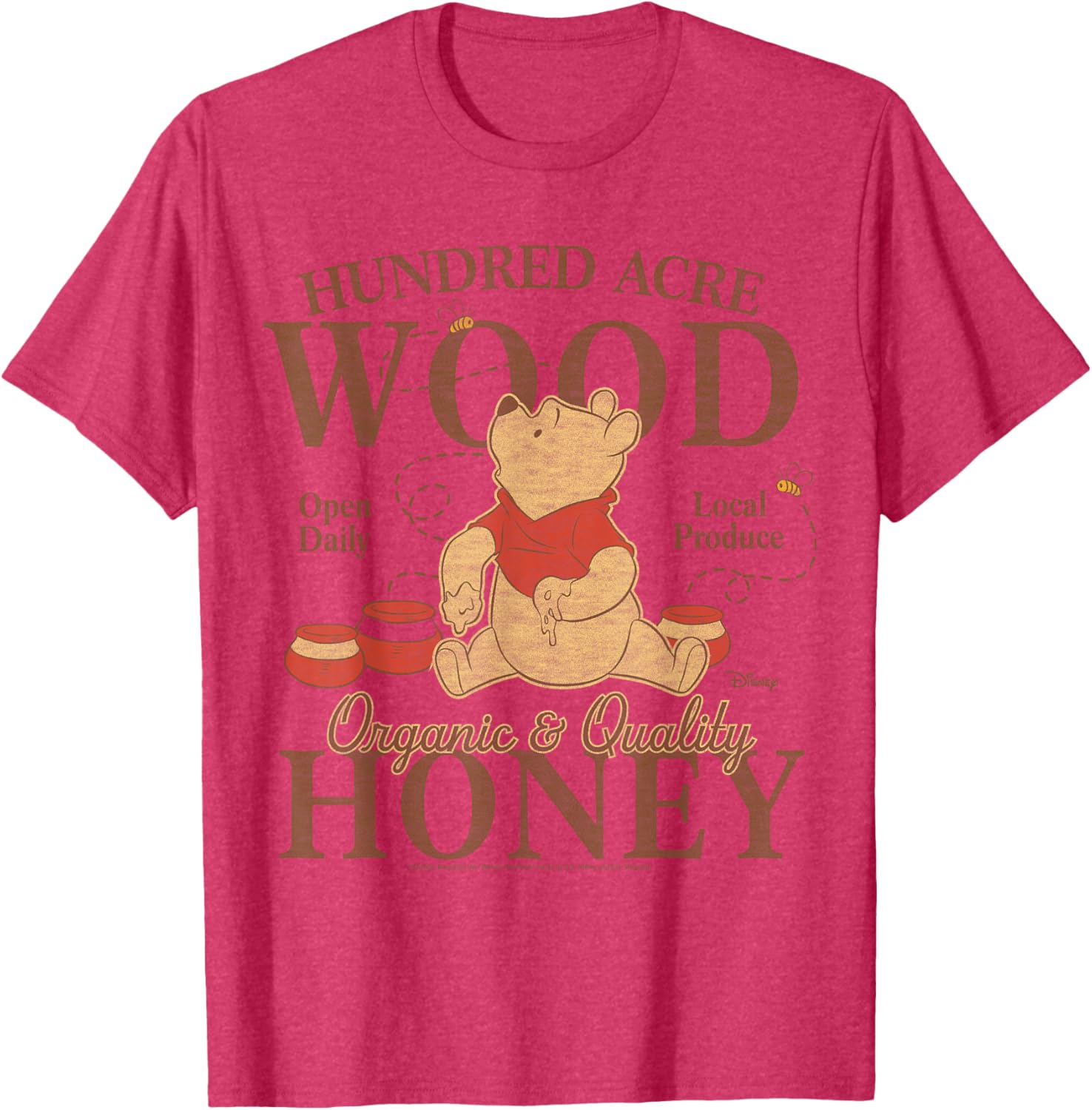 Winnie The Pooh Organic Honey T-Shirt for Kids in Hundred Acre Wood - 6