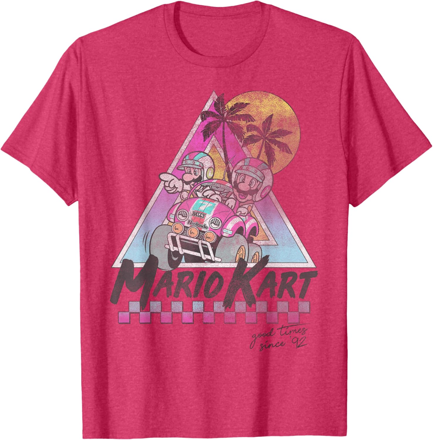 Vintage Mario Kart Mario and Luigi T-Shirt for Gamers Since 92 - 5