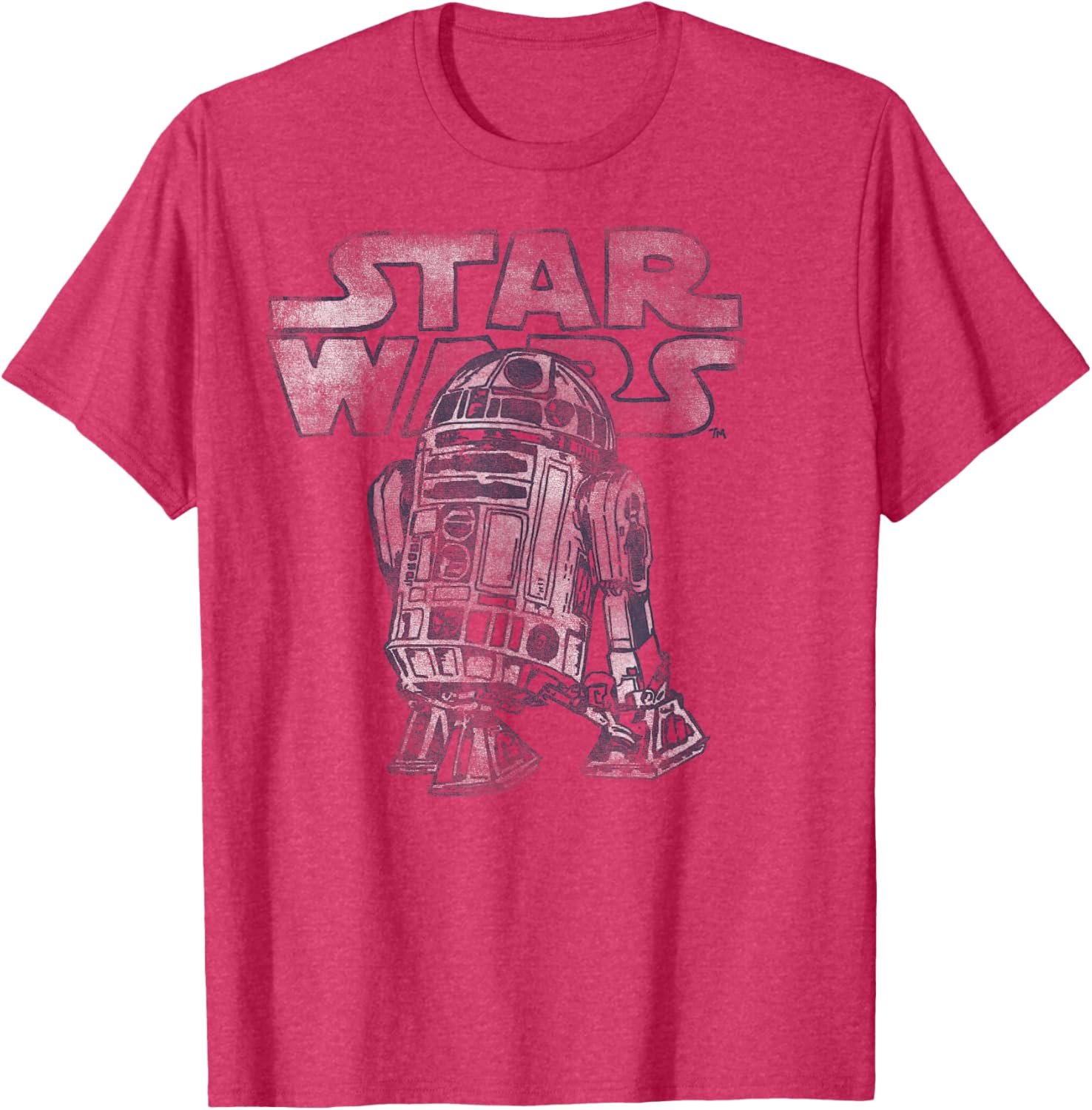 Vintage R2-D2 Distressed T-Shirt for Star Wars Fans - C2 Disney+ Style - 7