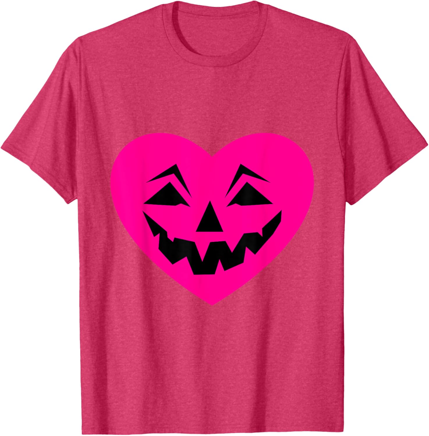 Pink Halloween Heart Goth T-Shirt for Creepy Ominous Valentine Style - 27
