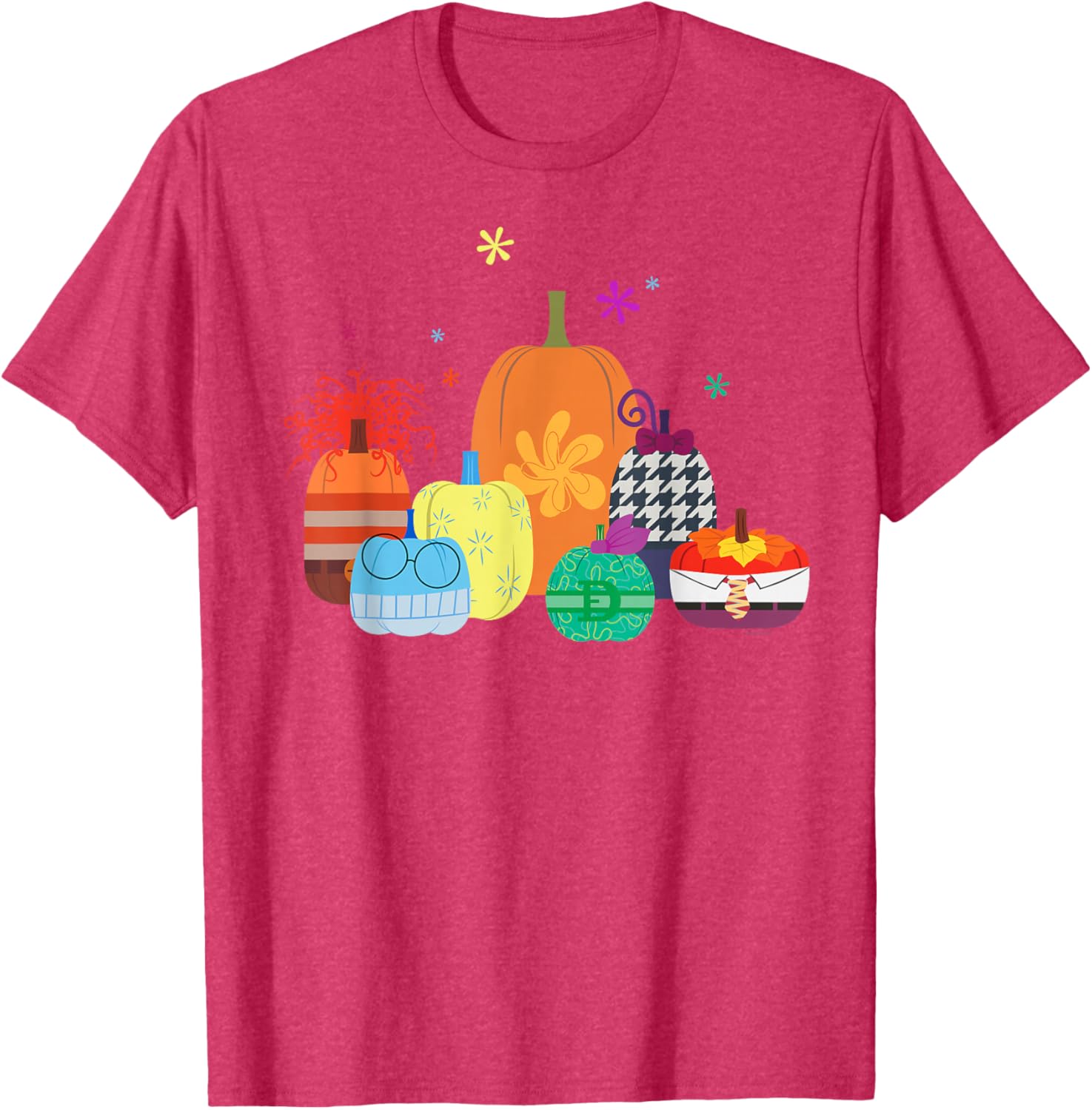 Disney Pixar Inside Out 2 Halloween Pumpkin Group T-Shirt for Fun Celebrations - 4