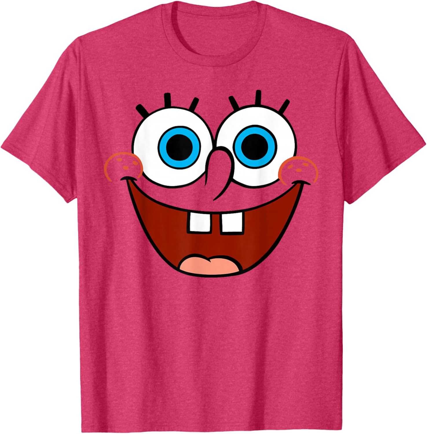 Spongebob SquarePants Fun Smiling Face Large T-Shirt for Kids and Adults - 2