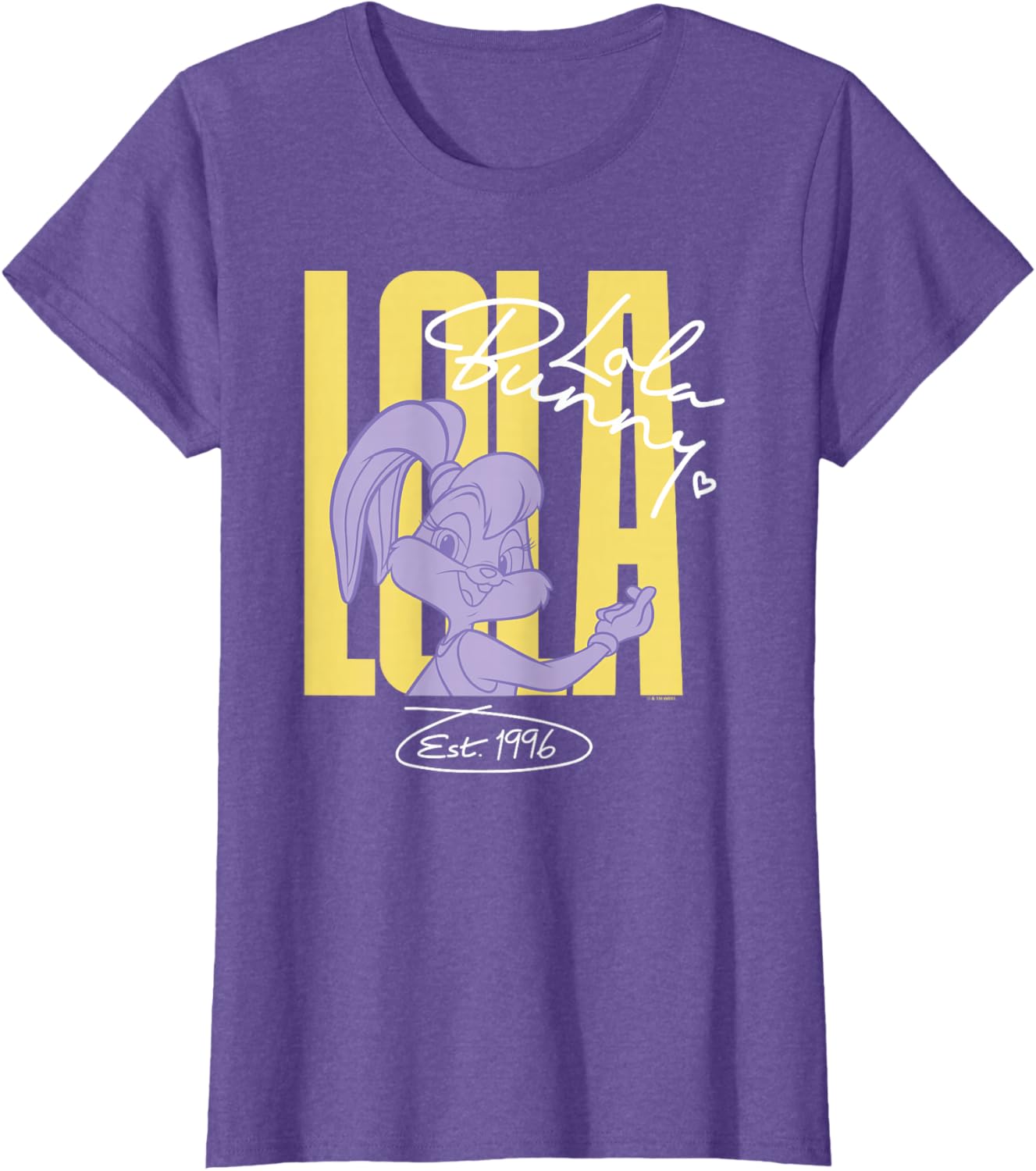 Stylish Lola Bunny Signature T-Shirt EST 1996 Fun Looney Tunes Apparel - 5