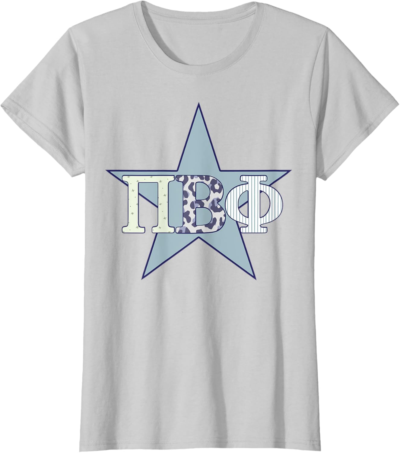 Pi Beta Phi Official Patchwork Star T-Shirt for Stylish Sorority Wear - 3