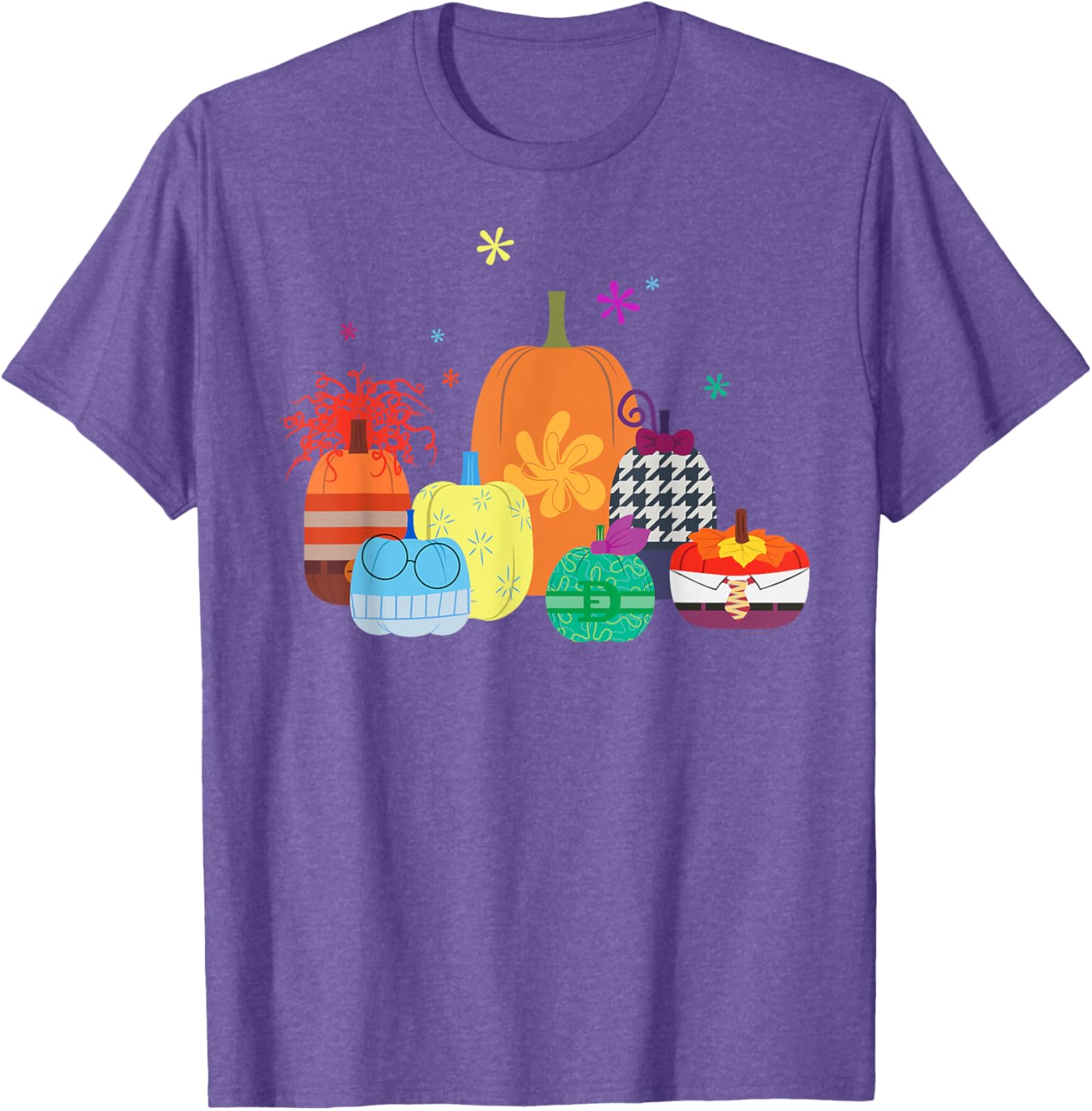 Disney Pixar Inside Out 2 Halloween Pumpkin Group T-Shirt for Fun Celebrations - 18