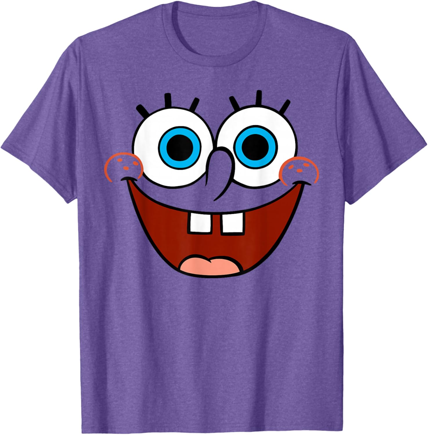 Spongebob SquarePants Fun Smiling Face Large T-Shirt for Kids and Adults - 6
