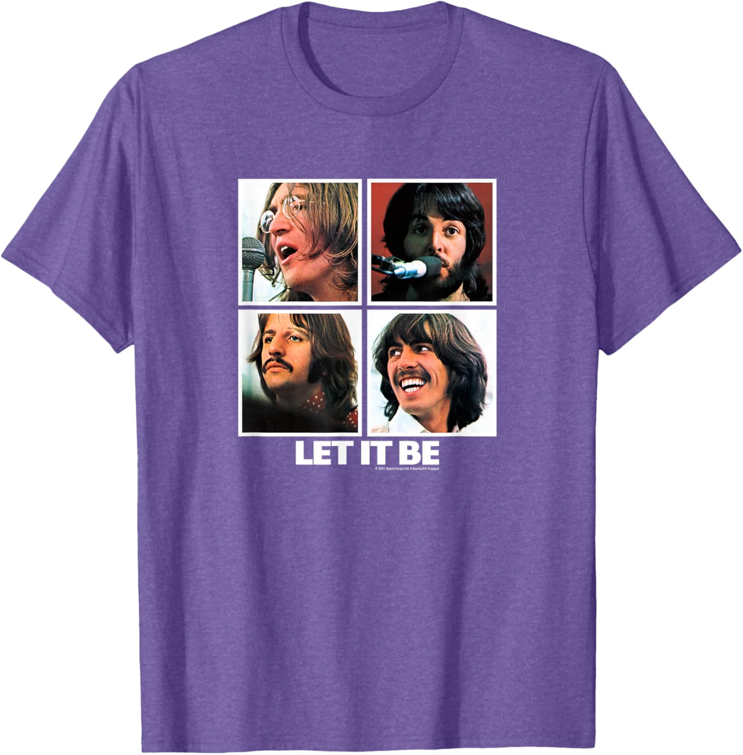 The Beatles Let it Be Square T-Shirt for Music Lovers and Fans - 8